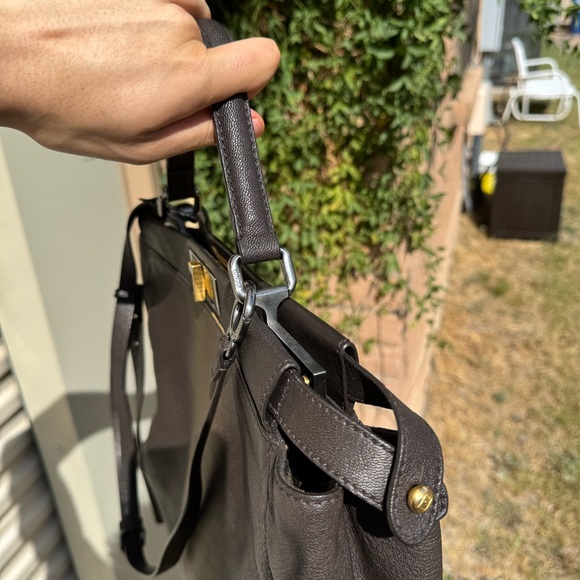 Fendi Large Brown and Gold Ombré Peekaboo Bag - Picture 8 of 11